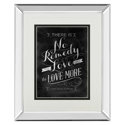 Classy Living No Remedy 34x40in Wall Art | Transitional Mirrored Frame Graphic Art | Living Room & Office Inspirational Decor | 34 x 40 x | Model DM5396MF