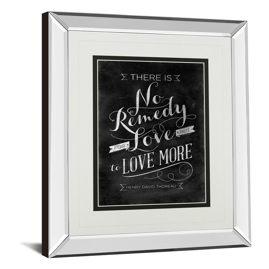Classy Living No Remedy 34x40in Wall Art | Transitional Mirrored Frame Graphic Art | Living Room & Office Inspirational Decor | 34 x 40 x | Model DM5396MF