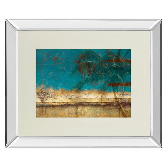 Classy Living Golden Shore Palm Wall Art 40x34in | Contemporary Coastal Mixed Media | Living Room & Office Decor | 3 x 40 x 34 in | Model DM5425MF