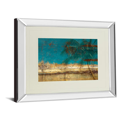 Classy Living Golden Shore Palm Wall Art 40x34in | Contemporary Coastal Mixed Media | Living Room & Office Decor | 3 x 40 x 34 in | Model DM5425MF