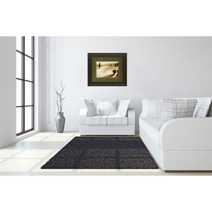 Classy Living Serene Landscape Wall Art 40x34in | Contemporary Dark Chocolate MDF Frame with Glass | Living Room & Office Decor | 40 x 34 x | Model DM5433