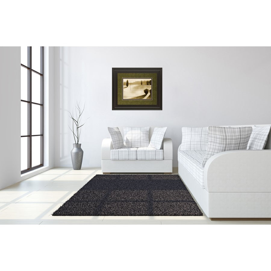 Classy Living Serene Landscape Wall Art 40x34in | Contemporary Dark Chocolate MDF Frame with Glass | Living Room & Office Decor | 40 x 34 x | Model DM5433