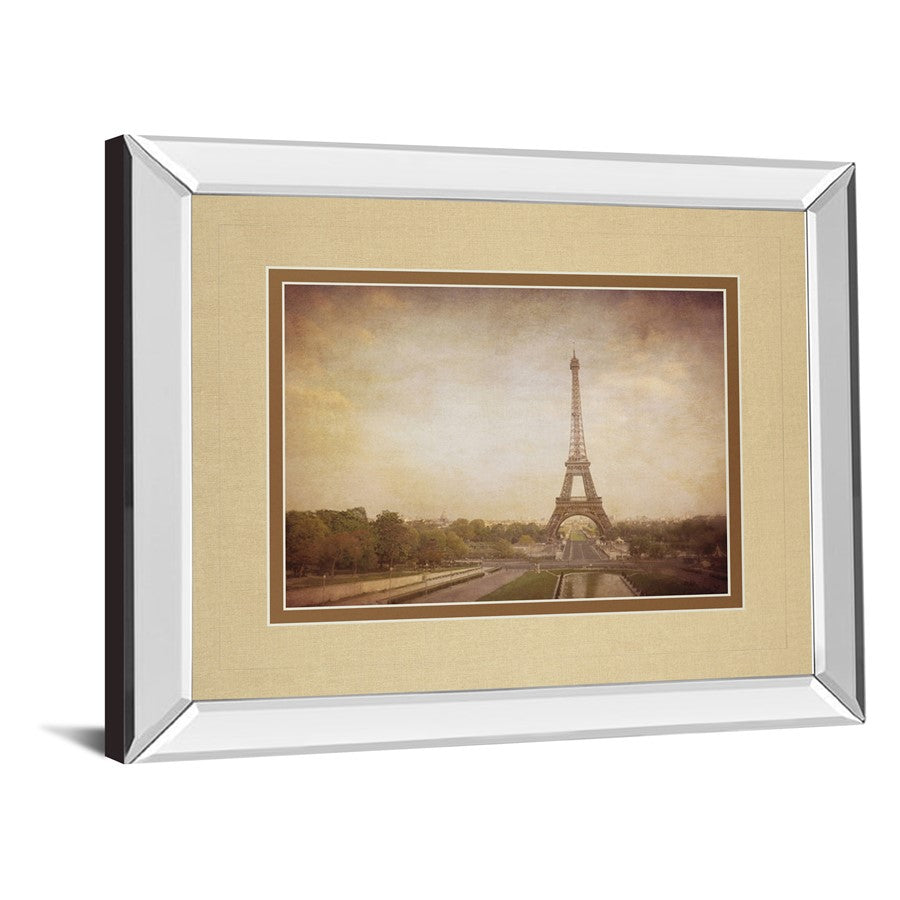 Classy Living Eiffel Reverie 40x34in Wall Art | Contemporary Mirrored Frame Parisian Decor | Living Room & Office Statement Piece | 3 x | Model DM5442MF