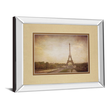 Classy Living Eiffel Reverie 40x34in Wall Art | Contemporary Mirrored Frame Parisian Decor | Living Room & Office Statement Piece | 3 x | Model DM5442MF