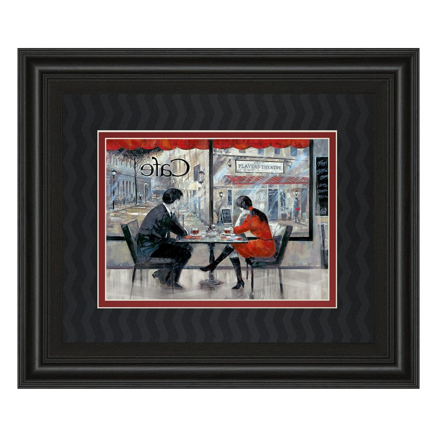 Classy Living Quiet Connection 40x34in Wall Art | Contemporary Midnight Aura Framed Print | Living Room & Office Decor | 40 x 34 x 1 in | Model DM5453