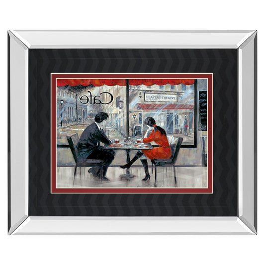 Classy Living Quiet Connection 40x34in Wall Art | Contemporary Mirrored Frame & Double Matting | Living Room & Office Decor | 3 x 40 x 34 | Model DM5453MF