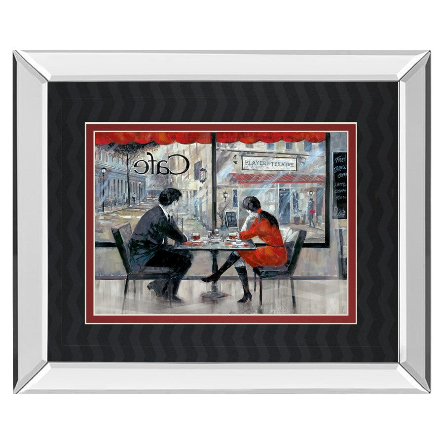 Classy Living Quiet Connection 40x34in Wall Art | Contemporary Mirrored Frame & Double Matting | Living Room & Office Decor | 3 x 40 x 34 | Model DM5453MF