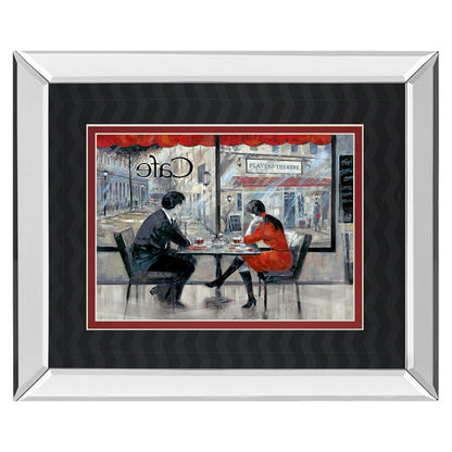 Classy Living Quiet Connection 40x34in Wall Art | Contemporary Mirrored Frame & Double Matting | Living Room & Office Decor | 3 x 40 x 34 | Model DM5453MF