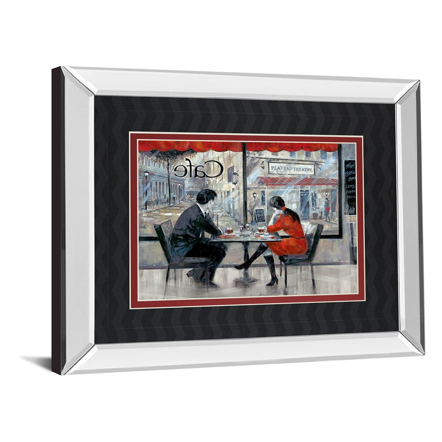 Classy Living Quiet Connection 40x34in Wall Art | Contemporary Mirrored Frame & Double Matting | Living Room & Office Decor | 3 x 40 x 34 | Model DM5453MF