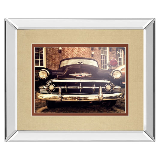 Classy Living Vintage Classic Ride Wall Art 40x34in | Antique/Vintage Mirrored Frame | Living Room & Office Decor | 40 x 34 x 3 in | Model DM5461MF