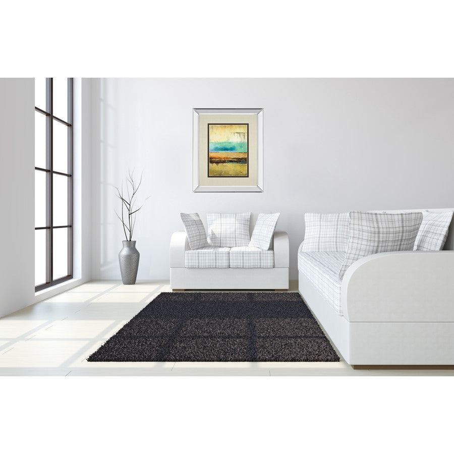 Classy Living Rain I Wall Art 34x40in | Contemporary Abstract Mixed Media with Mirrored Frame | Living Room & Bedroom Decor | 3 x 34 x 40 | Model DM5462MF