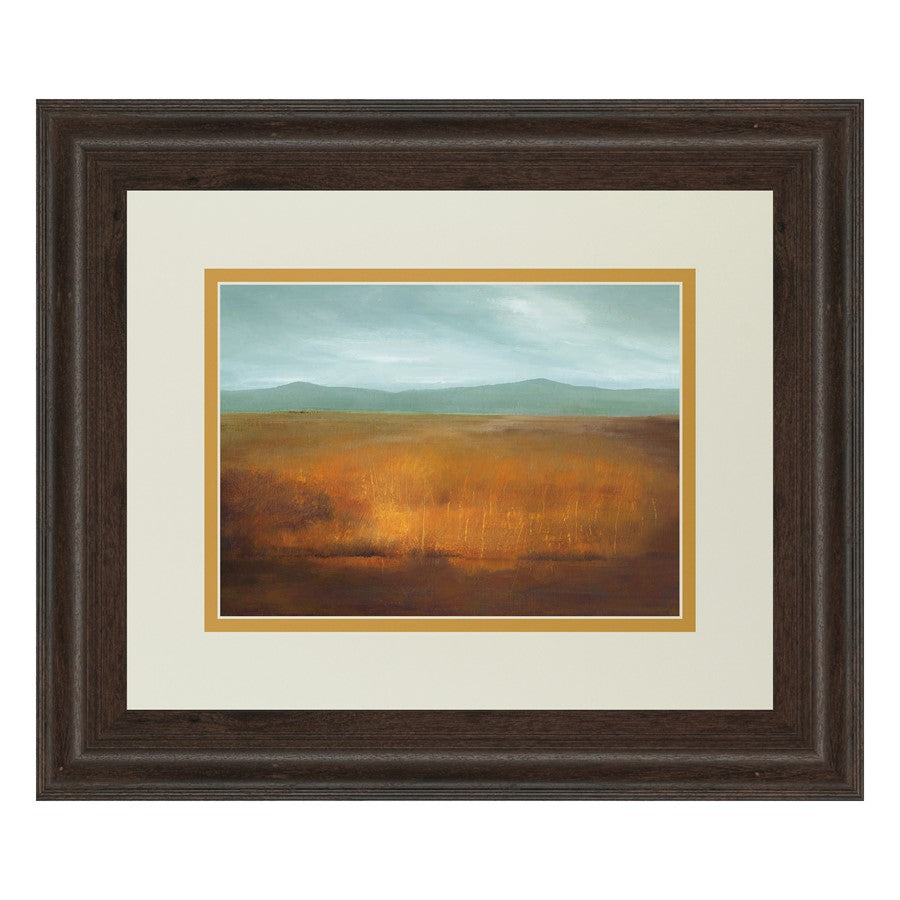 Classy Living Last Light Wall Art 40x34in | Transitional Cinnamon Mocha Framed Landscape | Living Room, Bedroom & Office Decor | 1 x 40 x | Model DM5468