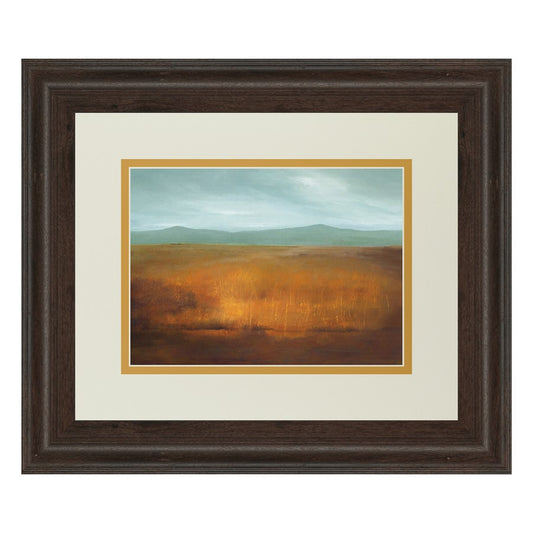Classy Living Last Light Wall Art 40x34in | Transitional Cinnamon Mocha Framed Landscape | Living Room, Bedroom & Office Decor | 1 x 40 x | Model DM5468