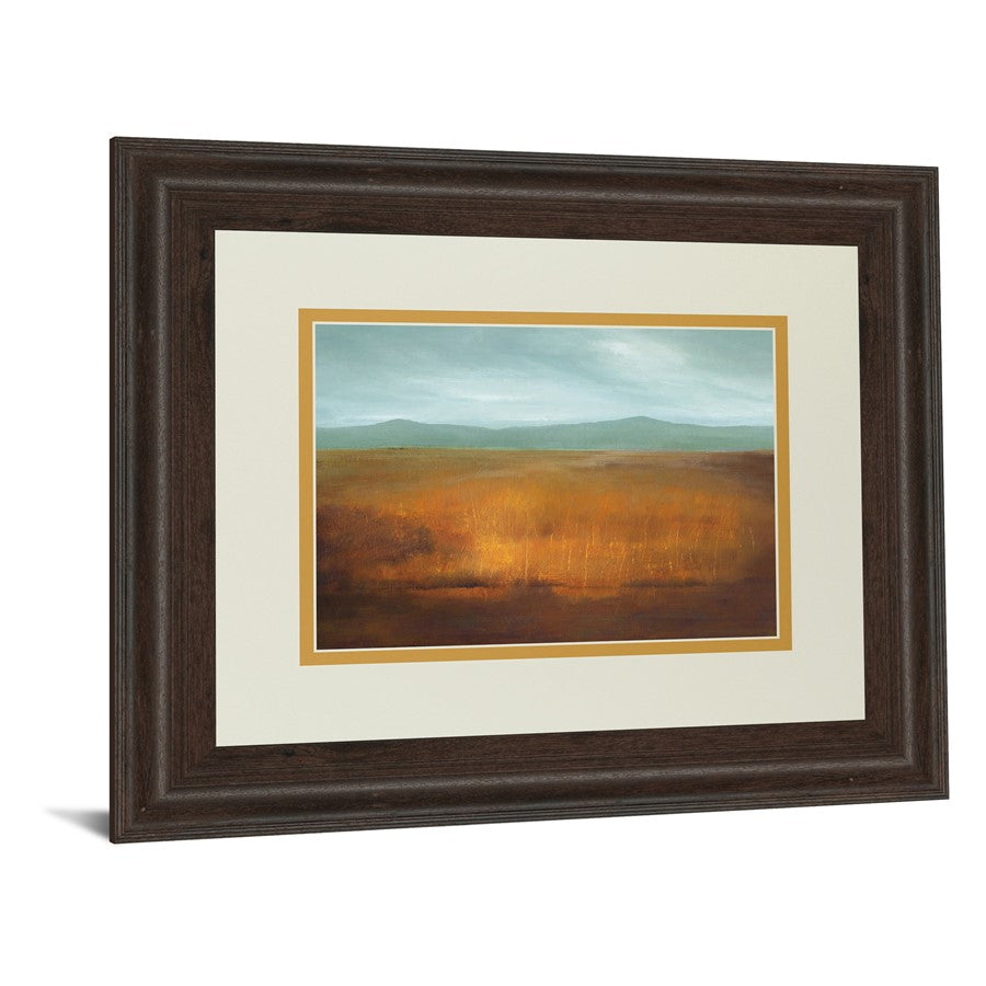 Classy Living Last Light Wall Art 40x34in | Transitional Cinnamon Mocha Framed Landscape | Living Room, Bedroom & Office Decor | 1 x 40 x | Model DM5468