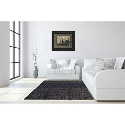 Classy Living City Lights Wall Art 40x34in | Transitional Multicolor Cityscape on Paper | Living Room & Office Decor | 40 x 34 x 1 in | Model DM5470