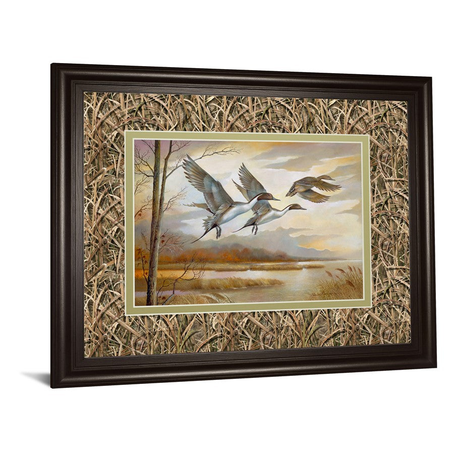Classy Living Wild Harmony Wall Art 40x34in | Traditional Brown MDF Frame with Glass | Living Room & Office Decor | 1 x 40 x 34 in | Model DM5474