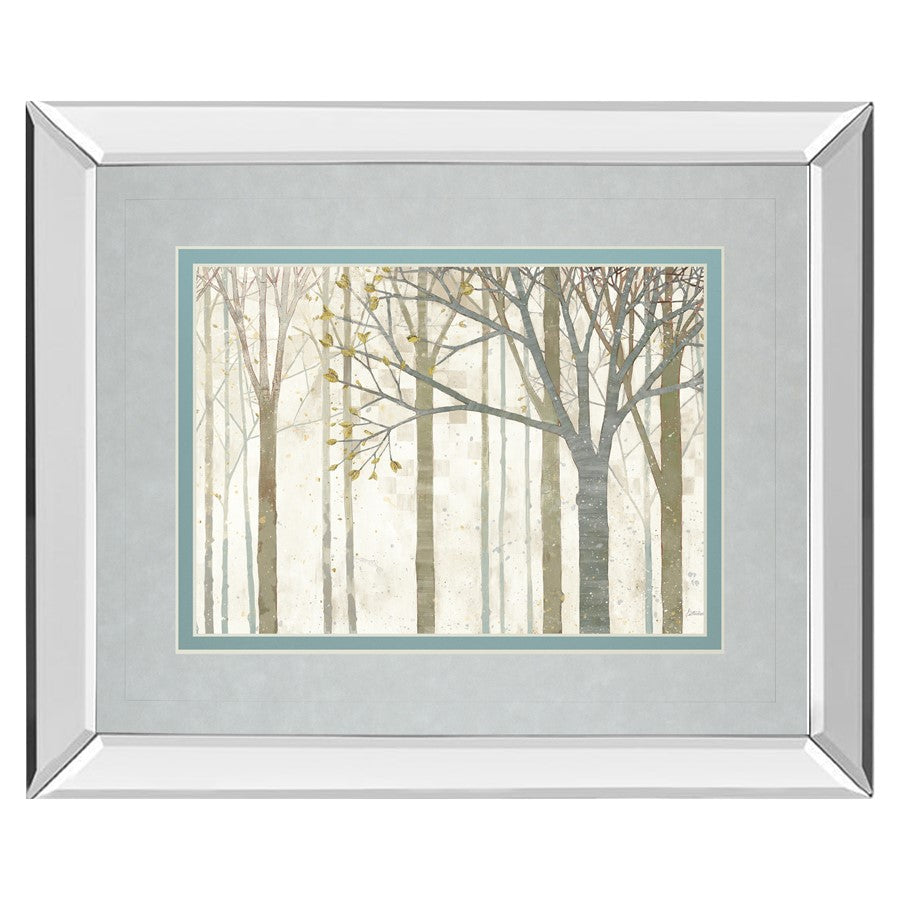 Classy Living Spring Forest Serenity Wall Art 40x34in | Contemporary Mirrored Frame | Living Room & Bedroom Decor | 40 x 34 x 3 in | Model DM5492MF