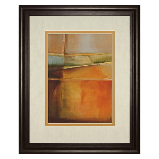 Classy Living Head Over Heels 34x40in Wall Art | Contemporary Abstract Burnt Orange Olive Green Beige | Living Room & Bedroom Focal Point | Model DM5506
