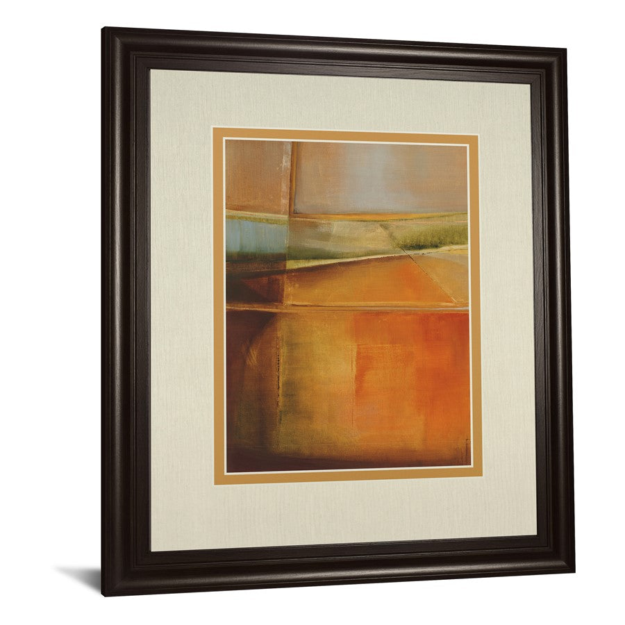 Classy Living Head Over Heels 34x40in Wall Art | Contemporary Abstract Burnt Orange Olive Green Beige | Living Room & Bedroom Focal Point | Model DM5506