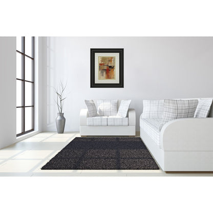 Classy Living Intersection Harmony Wall Art 34x40in | Contemporary Abstract Multicolor on Paper in Midnight Aura MDF Frame | Living Room & | Model DM5509