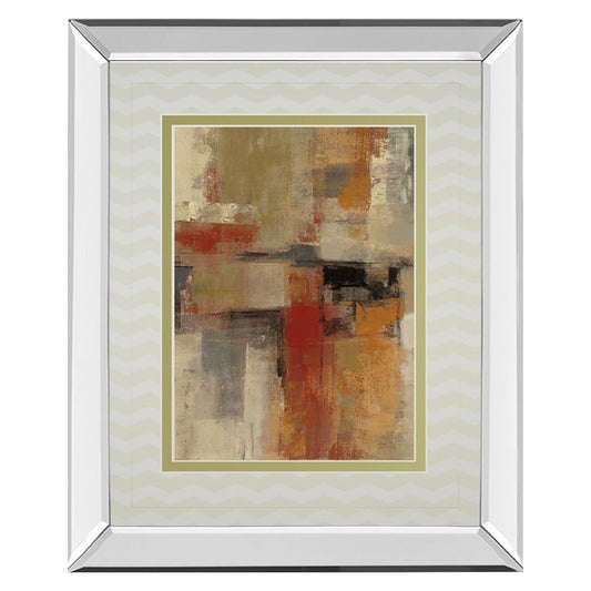 Classy Living Intersection Harmony 34x40in Wall Art | Contemporary Abstract Mirrored Frame | Living Room & Office Decor | 34 x 40 x 3 in | Model DM5509MF