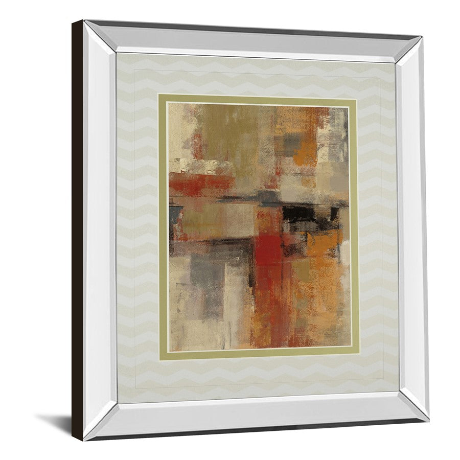 Classy Living Intersection Harmony 34x40in Wall Art | Contemporary Abstract Mirrored Frame | Living Room & Office Decor | 34 x 40 x 3 in | Model DM5509MF