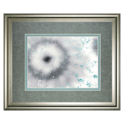 Classy Living Crystalline Bloom 40x34in Wall Art | Contemporary Silver Serenity MDF Frame with Glass | Living Room & Bedroom Decor | 1 x 40 | Model DM5528