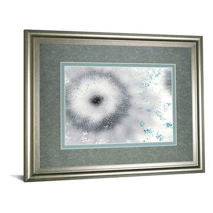 Classy Living Crystalline Bloom 40x34in Wall Art | Contemporary Silver Serenity MDF Frame with Glass | Living Room & Bedroom Decor | 1 x 40 | Model DM5528