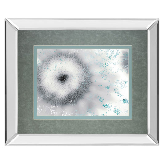 Classy Living Crystalline Bloom 40x34in Wall Art | Contemporary Mirrored Frame | Living Room & Bedroom Decor | 40 x 34 x 3 in | Model DM5528MF