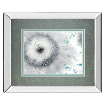 Classy Living Crystalline Bloom 40x34in Wall Art | Contemporary Mirrored Frame | Living Room & Bedroom Decor | 40 x 34 x 3 in | Model DM5528MF