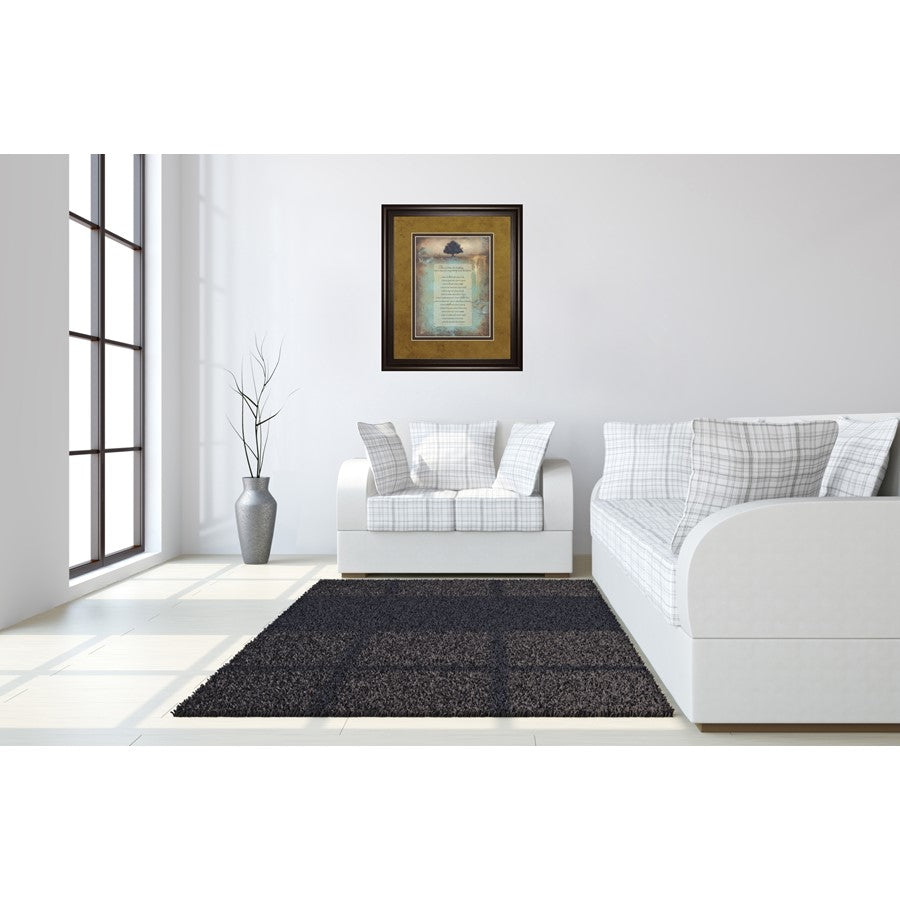 Classy Living Time For Everything Wall Art 34x40in | Transitional Dark Chocolate MDF Frame with Multicolor Paper Art | Living Room & Office | Model DM5551