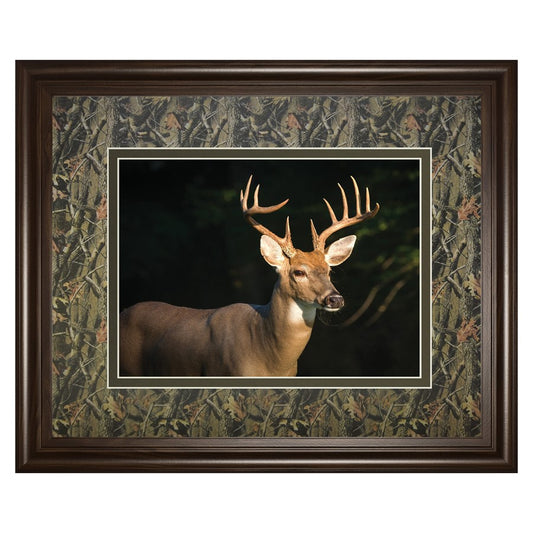 Classy Living White Tall Majesty Wall Art 40x34in | Contemporary Cinnamon Mocha MDF Frame | Living Room & Office Decor | 40 x 34 x 1 in | Model DM5556