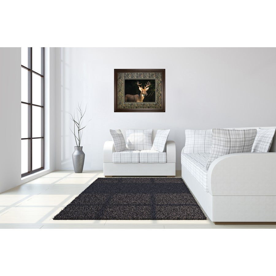 Classy Living White Tall Majesty Wall Art 40x34in | Contemporary Cinnamon Mocha MDF Frame | Living Room & Office Decor | 40 x 34 x 1 in | Model DM5556