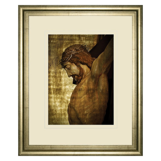 Classy Living Divine Reflection 34x40in Wall Art | Traditional Crisp Chardonnay MDF Frame and Paper Print | Living Room & Office Spiritual | Model DM5563