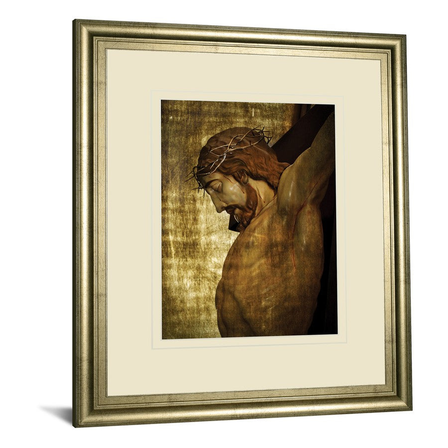 Classy Living Divine Reflection 34x40in Wall Art | Traditional Crisp Chardonnay MDF Frame and Paper Print | Living Room & Office Spiritual | Model DM5563