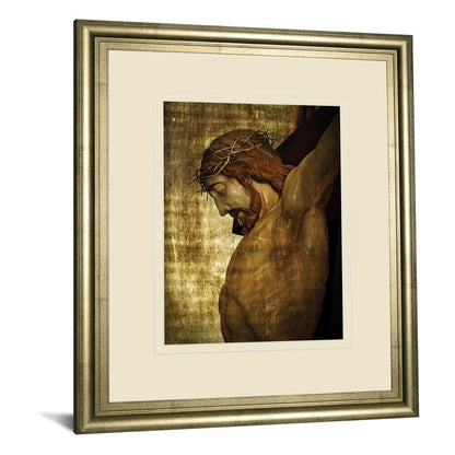 Classy Living Divine Reflection 34x40in Wall Art | Traditional Crisp Chardonnay MDF Frame and Paper Print | Living Room & Office Spiritual | Model DM5563