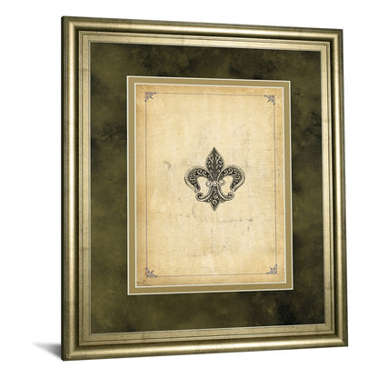 Classy Living Regal Emblem 34x40in Wall Art | Traditional Gilded Radiance MDF Frame with Paper Print | Living Room & Office Decor | 34 x 40 | Model DM5564