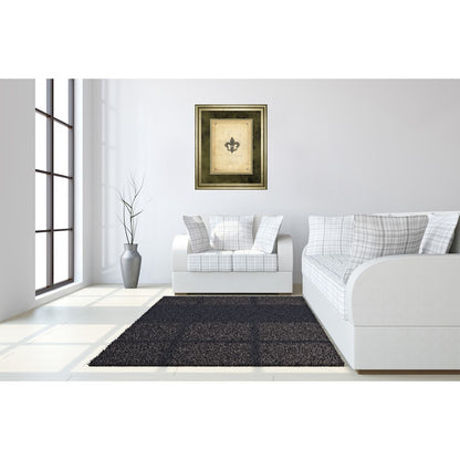 Classy Living Regal Emblem 34x40in Wall Art | Traditional Gilded Radiance MDF Frame with Paper Print | Living Room & Office Decor | 34 x 40 | Model DM5564