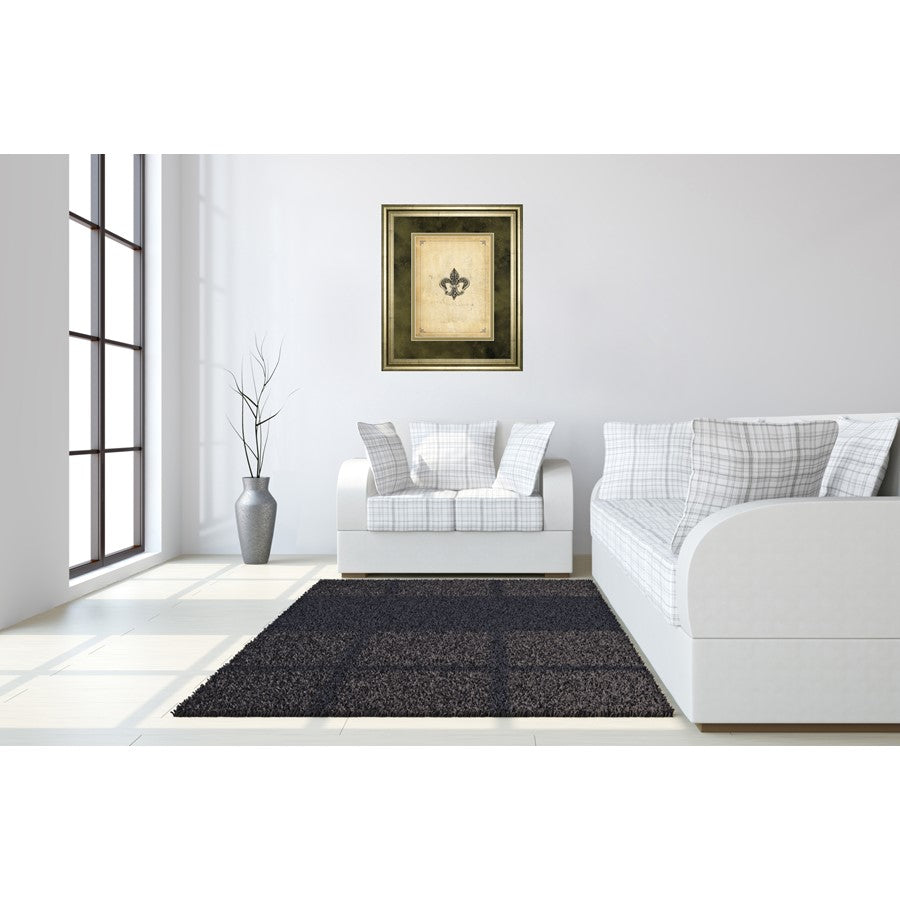 Classy Living Regal Emblem 34x40in Wall Art | Traditional Gilded Radiance MDF Frame with Paper Print | Living Room & Office Decor | 34 x 40 | Model DM5564