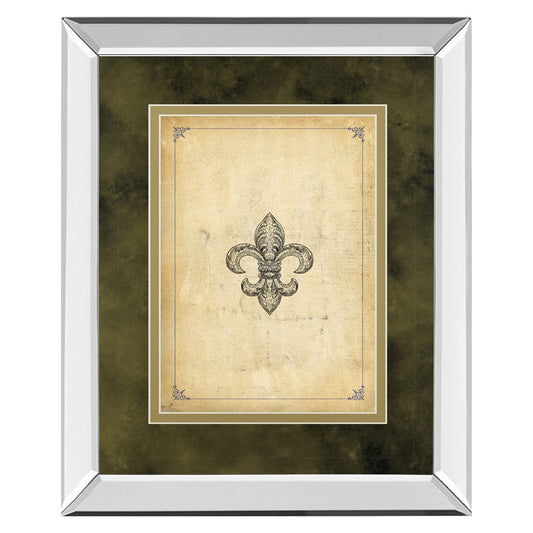 Classy Living Fleur Elegance 34x40in Wall Art | Traditional Mirrored Frame and Double Mat | Living Room & Office Decor | 34 x 40 x 3 in | Model DM5565MF