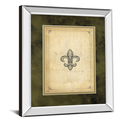 Classy Living Fleur Elegance 34x40in Wall Art | Traditional Mirrored Frame and Double Mat | Living Room & Office Decor | 34 x 40 x 3 in | Model DM5565MF