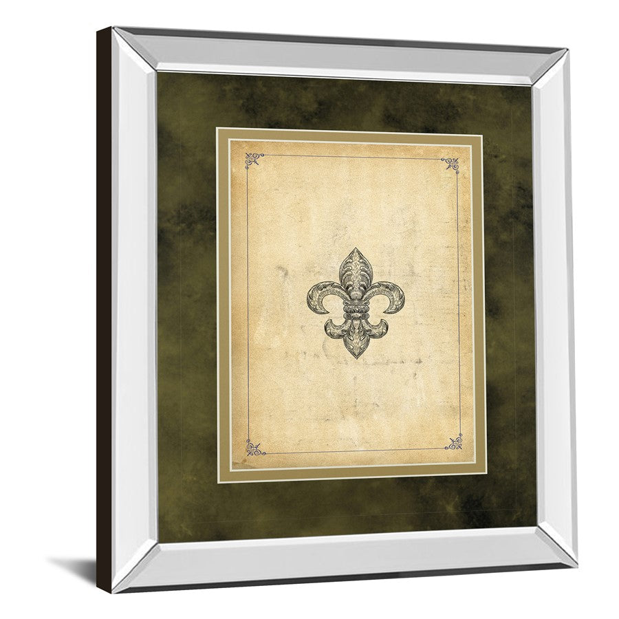 Classy Living Fleur Elegance 34x40in Wall Art | Traditional Mirrored Frame and Double Mat | Living Room & Office Decor | 34 x 40 x 3 in | Model DM5565MF