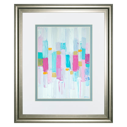 Classy Living Cool Rhizome I 34x40in Wall Art | Contemporary Silver Serenity MDF Frame with Glass | Living Room & Bedroom Decor | 1 x 34 x | Model DM5577