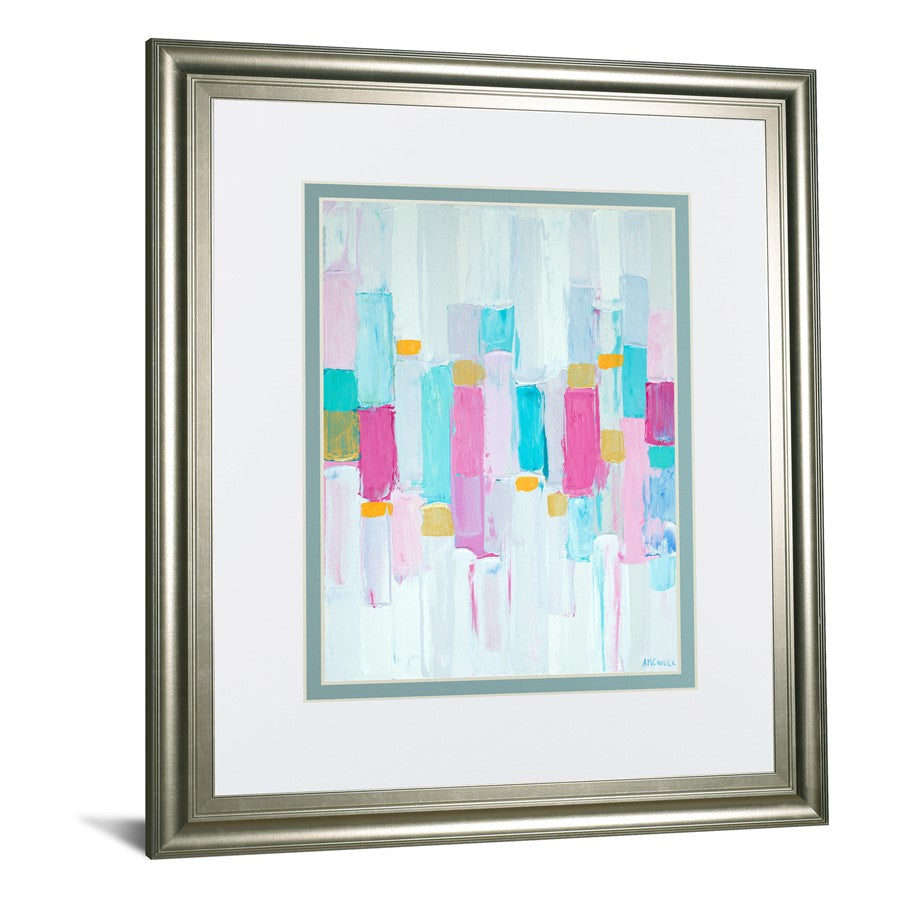 Classy Living Cool Rhizome I 34x40in Wall Art | Contemporary Silver Serenity MDF Frame with Glass | Living Room & Bedroom Decor | 1 x 34 x | Model DM5577