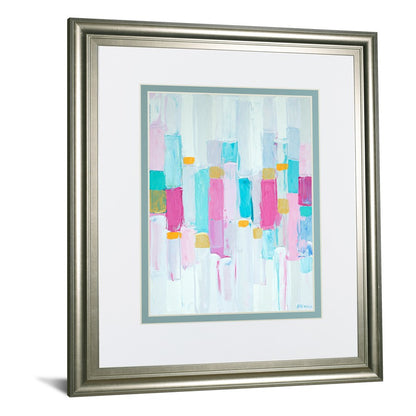 Classy Living Cool Rhizome I 34x40in Wall Art | Contemporary Silver Serenity MDF Frame with Glass | Living Room & Bedroom Decor | 1 x 34 x | Model DM5577