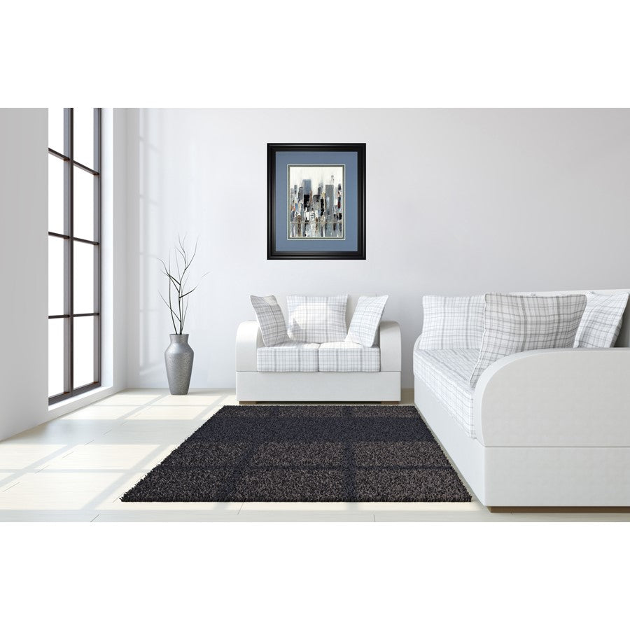 Classy Living Urban Reflection 34x40in Wall Art | Contemporary Midnight Aura MDF Frame | Living Room & Office Decor | 34 x 40 x 1 in | Model DM5591