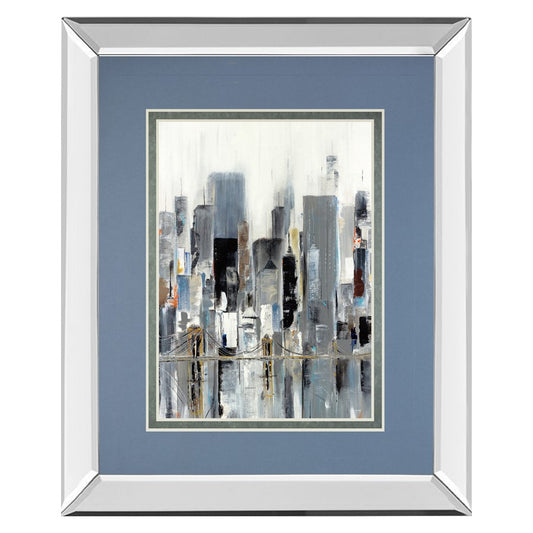 Classy Living Urban Reflection 34x40in Wall Art | Contemporary Mirrored Frame | Living Room & Office Decor | 34 x 40 x 3 in | Model DM5591MF