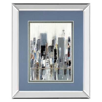 Classy Living Urban Reflection 34x40in Wall Art | Contemporary Mirrored Frame | Living Room & Office Decor | 34 x 40 x 3 in | Model DM5591MF
