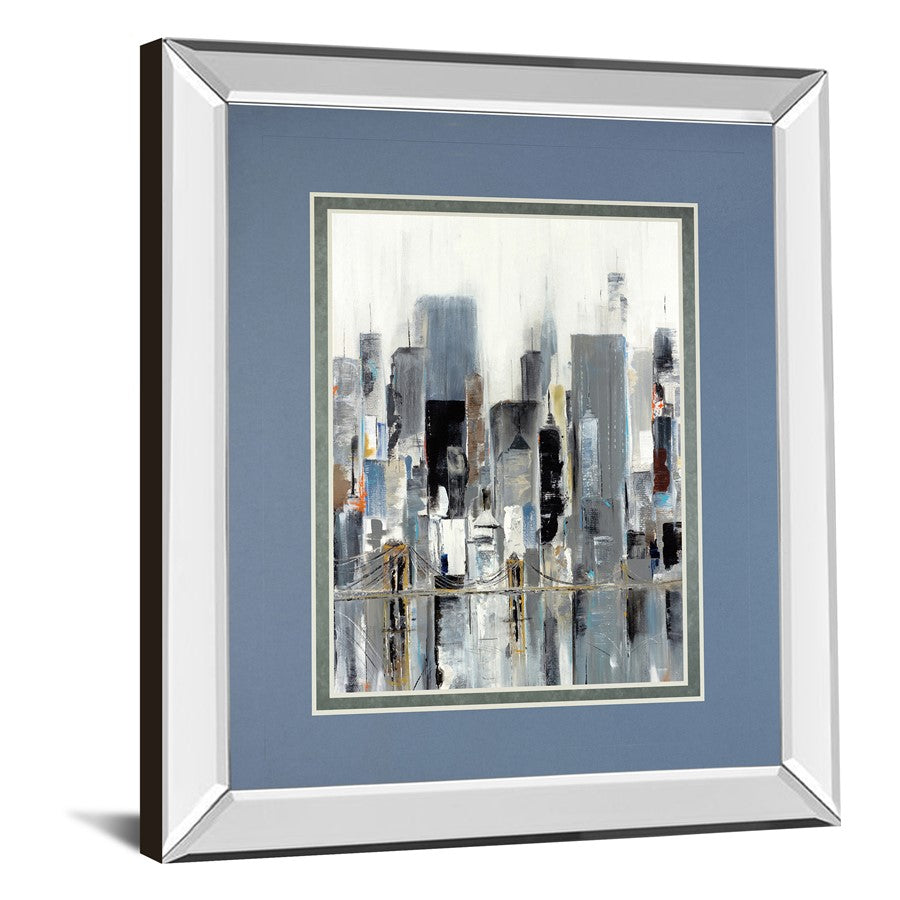 Classy Living Urban Reflection 34x40in Wall Art | Contemporary Mirrored Frame | Living Room & Office Decor | 34 x 40 x 3 in | Model DM5591MF
