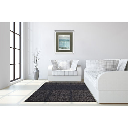 Classy Living Twilight Blues Wall Art 34x40in | Contemporary Abstract on Paper with Mirrored Frame | Living Room & Office Decor | 34 x 40 | Model DM5592MF